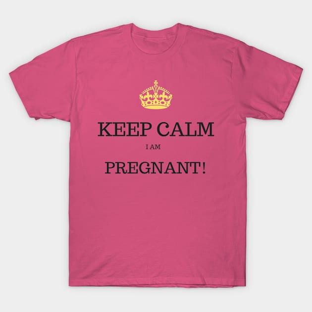 I love this 'Keep Calm I am Pregnant t-shirt!' T-Shirt by Valdesigns